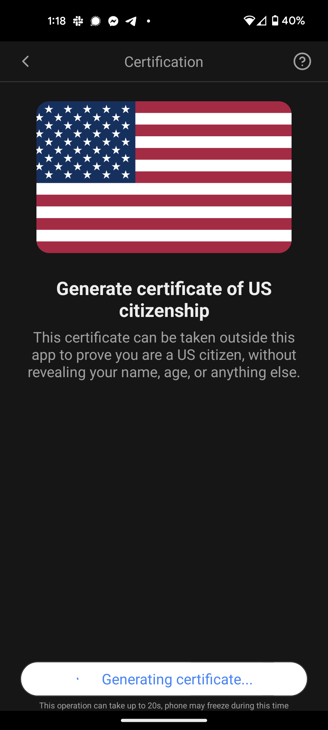 Generate Certificate